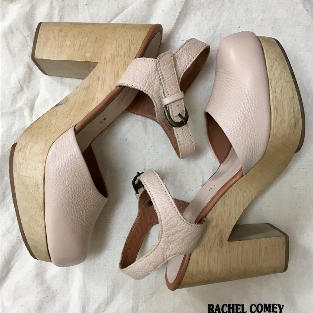 Rachel Comey Pink Leather Mules